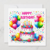 Happy Birthday Cake (Voorkant)