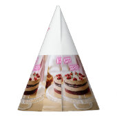Happy Birthday Cake afbeelding Naam Hier Tekstamba Feesthoedjes (Achterkant)