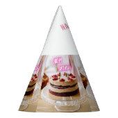 Happy Birthday Cake afbeelding Naam Hier Tekstamba Feesthoedjes (Links)