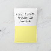 Happy Birthday Cake Bedankkaart (Binnen)