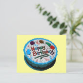 Happy Birthday Cake Briefkaart (Staand voorkant)