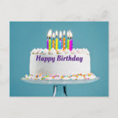 Happy Birthday Cake Briefkaart (Voorkant)