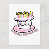 Happy Birthday cake Briefkaart (Voorkant)