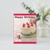Happy Birthday Cake Briefkaart (Staand voorkant)
