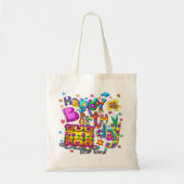 Happy Birthday Cake canvas tassen (Voorkant)