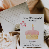 Happy Birthday Cake Card Kaart