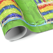 Happy Birthday Cake Celebrate Gift Wrap Cadeaupapier (Rol Hoek)