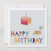 Happy Birthday Cake Collage Kaart (Voorkant)