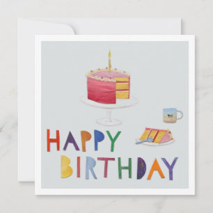 Happy Birthday Cake Collage Kaart