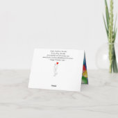 Happy Birthday Cake en Candles Wenskaart Bedankkaart (Achterkant)