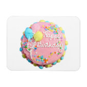 Happy Birthday Cake Flexi Magnet Magneet (Horizontaal)