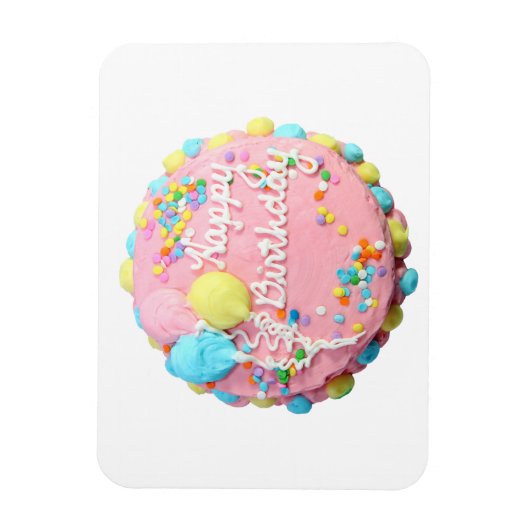 Happy Birthday Cake Flexi Magnet Magneet (Verticaal)