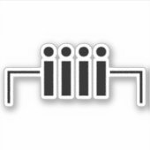 Happy Birthday [ Cake ] Japanse moticon Sticker (Voorkant)