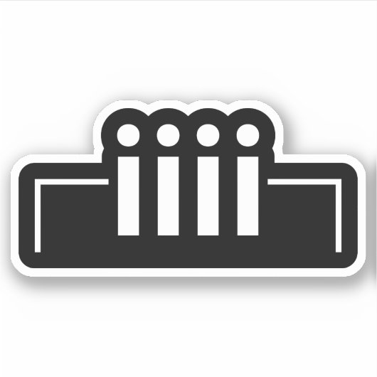 Happy Birthday [ Cake ] Japanse moticon Sticker (Voorkant)