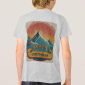 Happy Birthday Cake Jeugd Tri-Blend Shirt (Achterkant)