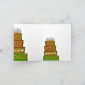  Happy Birthday Cake Kaart (Binnen)