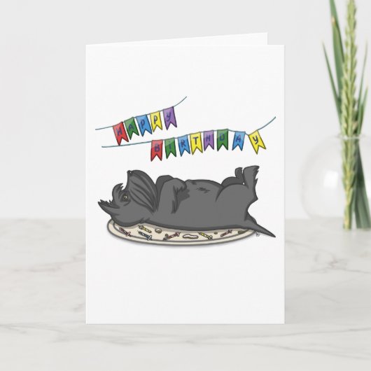 Happy Birthday Cake Kaart (Voorkant)