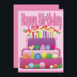 Happy Birthday Cake Kaart<br><div class="desc">Happy Birthday Cake - Vier de verjaardagen van uw dierbaren.</div>