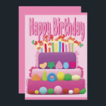 Happy Birthday Cake Kaart<br><div class="desc">Happy Birthday Cake - Vier de verjaardagen van uw dierbaren.</div>
