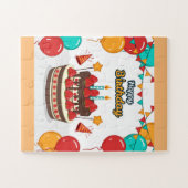 Happy Birthday Cake Legpuzzel (Horizontaal)