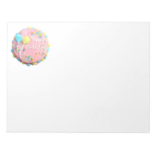 Happy Birthday Cake Notitieblok