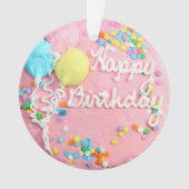 Happy Birthday Cake Ornament (voorkant)