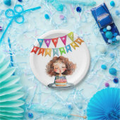 Happy Birthday Cake Papieren Bordje (Feest)