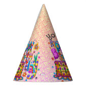 Happy Birthday Cake party pet Feesthoedjes (Links)