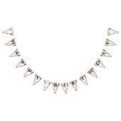 Happy Birthday Cake Pattern Vlaggetjes (Alle)