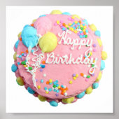 Happy Birthday Cake Poster (Voorkant)