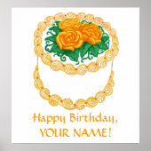  Happy Birthday Cake Print (Voorkant)