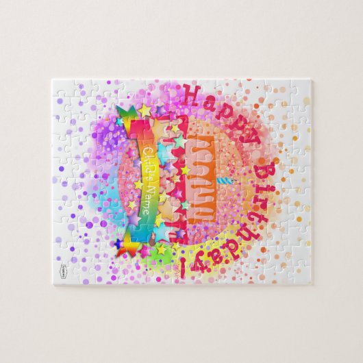 Happy Birthday Cake Puzzle - HAMbWG Legpuzzel (Horizontaal)