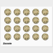 Happy Birthday Cake Ronde Sticker (Vel)