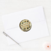 Happy Birthday Cake Ronde Sticker (Envelop)