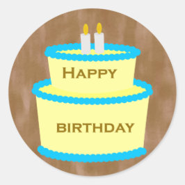 Happy Birthday Cake Stickers