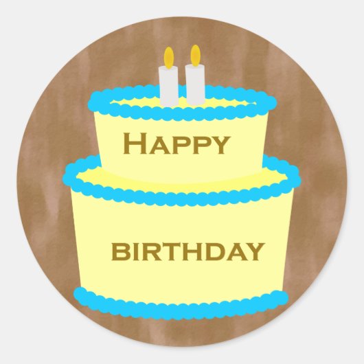 Happy Birthday Cake Stickers (Voorkant)