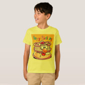 Happy Birthday Cake T-shirt (Voorkant volledig)