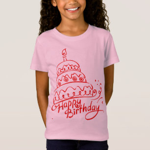 Happy Birthday Cake T-Shirt T-Shirt