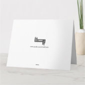 Happy Birthday Cake Typografie Kaart (Achterkant)