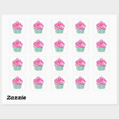 Happy Birthday Cake Vierkante Sticker (Vel)