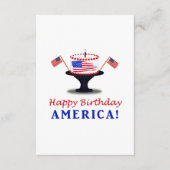 Happy Birthday Cake voor Amerika Informatiekaartje