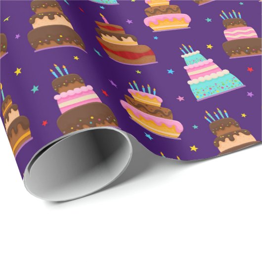 Happy Birthday Cakes Cadeaupapier (Rol Hoek)