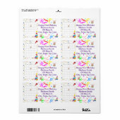 Happy Birthday Calendar January 2022 Address Label (Full Sheet)