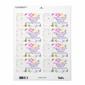 Happy Birthday Calendar June 2022 Address Label (Full Sheet)