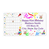 Happy Birthday Calendar May 2022 Address Label (Voorkant)