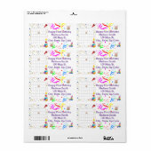 Happy Birthday Calendar May 2022 Address Label (Full Sheet)