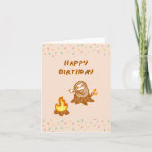 Happy Birthday Campfire-sleuf Kaart (Voorkant)