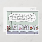 Happy Birthday Canada! beroemd gemaakt door Harrop Briefkaart (Voorkant / Achterkant)