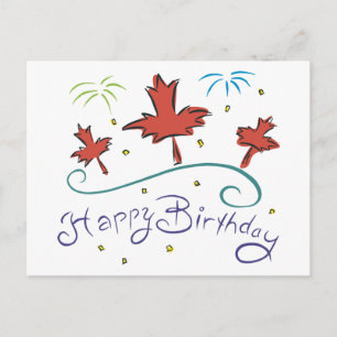 Happy Birthday Canada Briefkaart