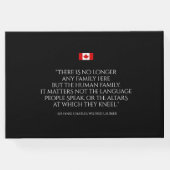 Happy Birthday Canada Day Maple Leaf Tulips Gastenboek (Achterkant)